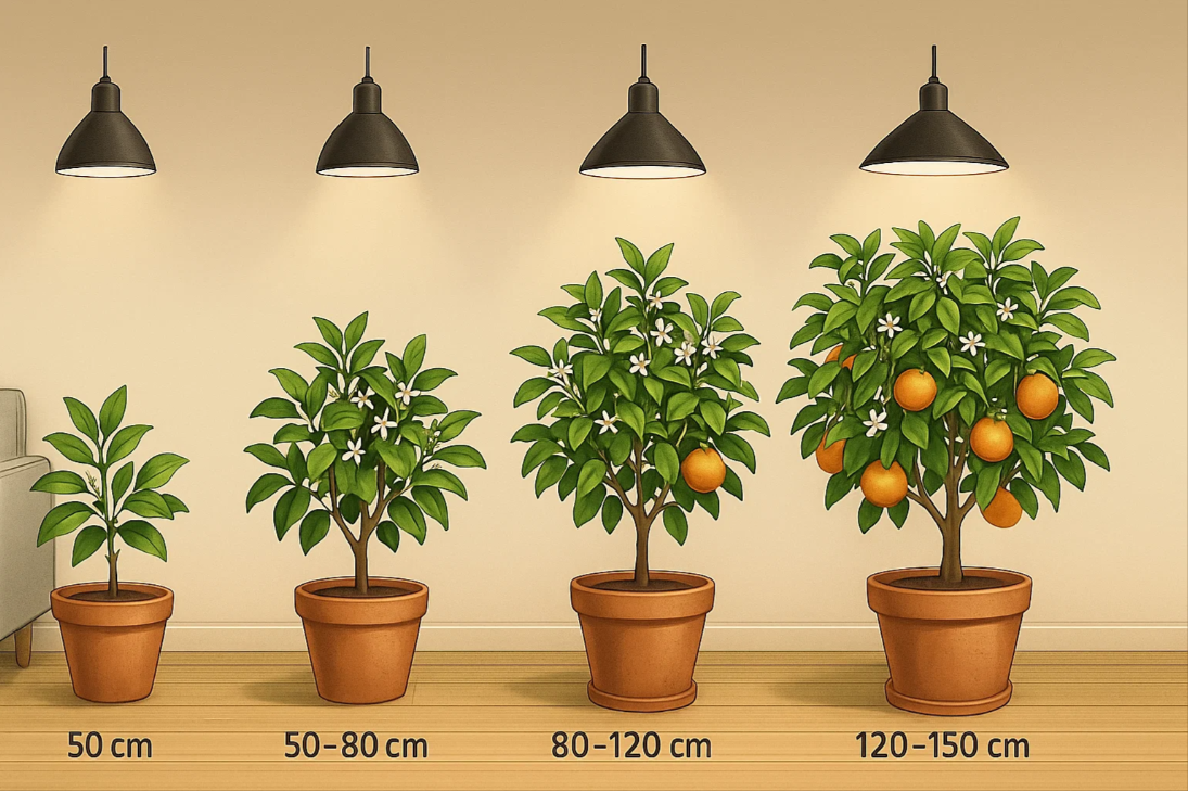 Lamps and Orange Trees